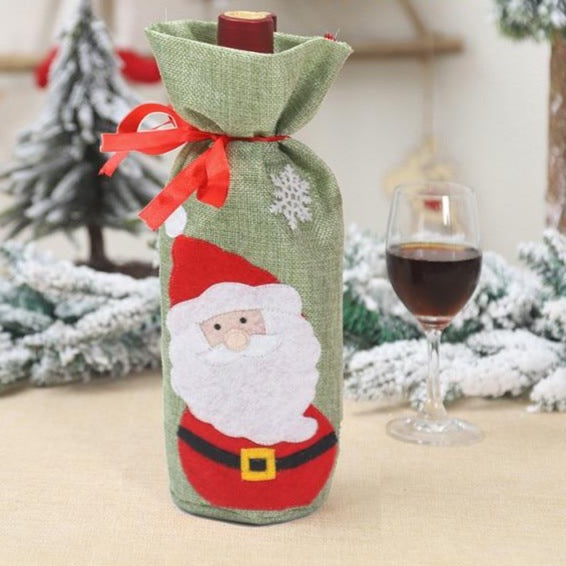 Vánoční obal na láhev