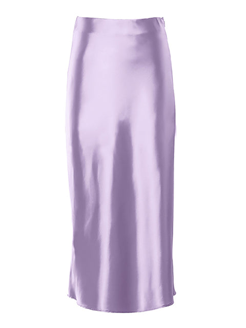 Dlouhá elegantní lila sukně