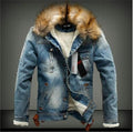 Zimní pánská džínová bunda (Výprodej)