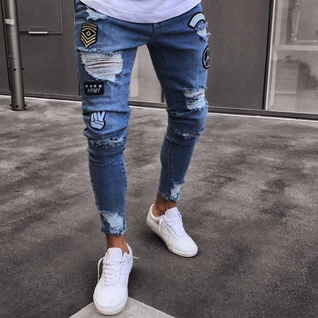 Pánské stylové slim džíny (Výprodej)
