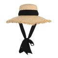 Dámský slaměný klobouk se zavazováním